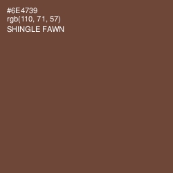 #6E4739 - Shingle Fawn Color Image